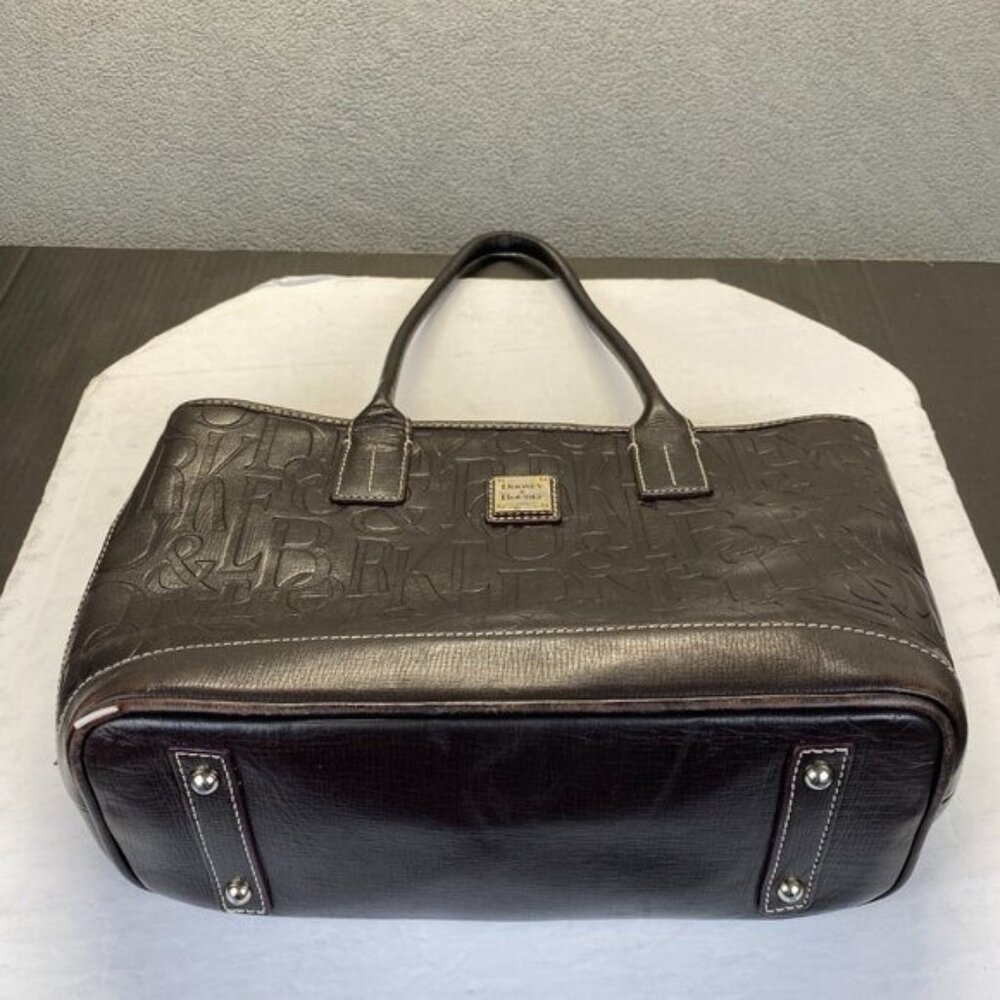 Dooney & Bourke Retro Lexington in Black Leather Tote with an Embossed Pattern - Picture 9 of 14